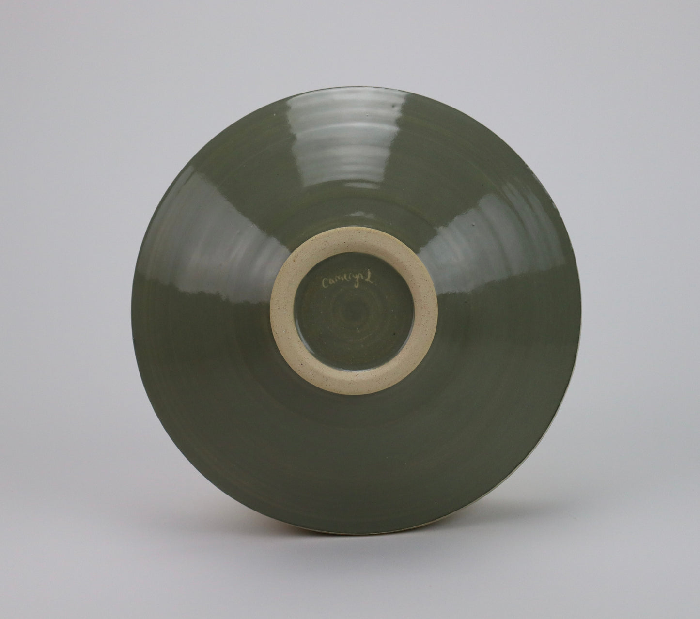 Grey and Green Small Platter