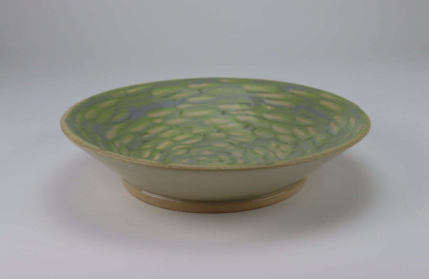 Green and Lavender Large Serving Platter