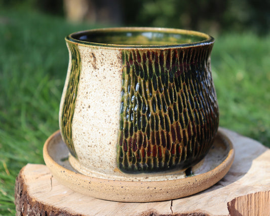 Textured Birch Planter