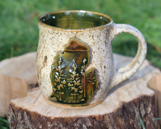 Pine and Birch Michigan Mug