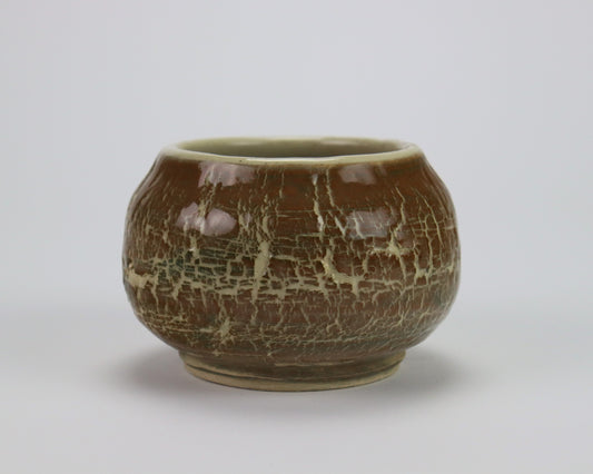 Brown Cracked Pot