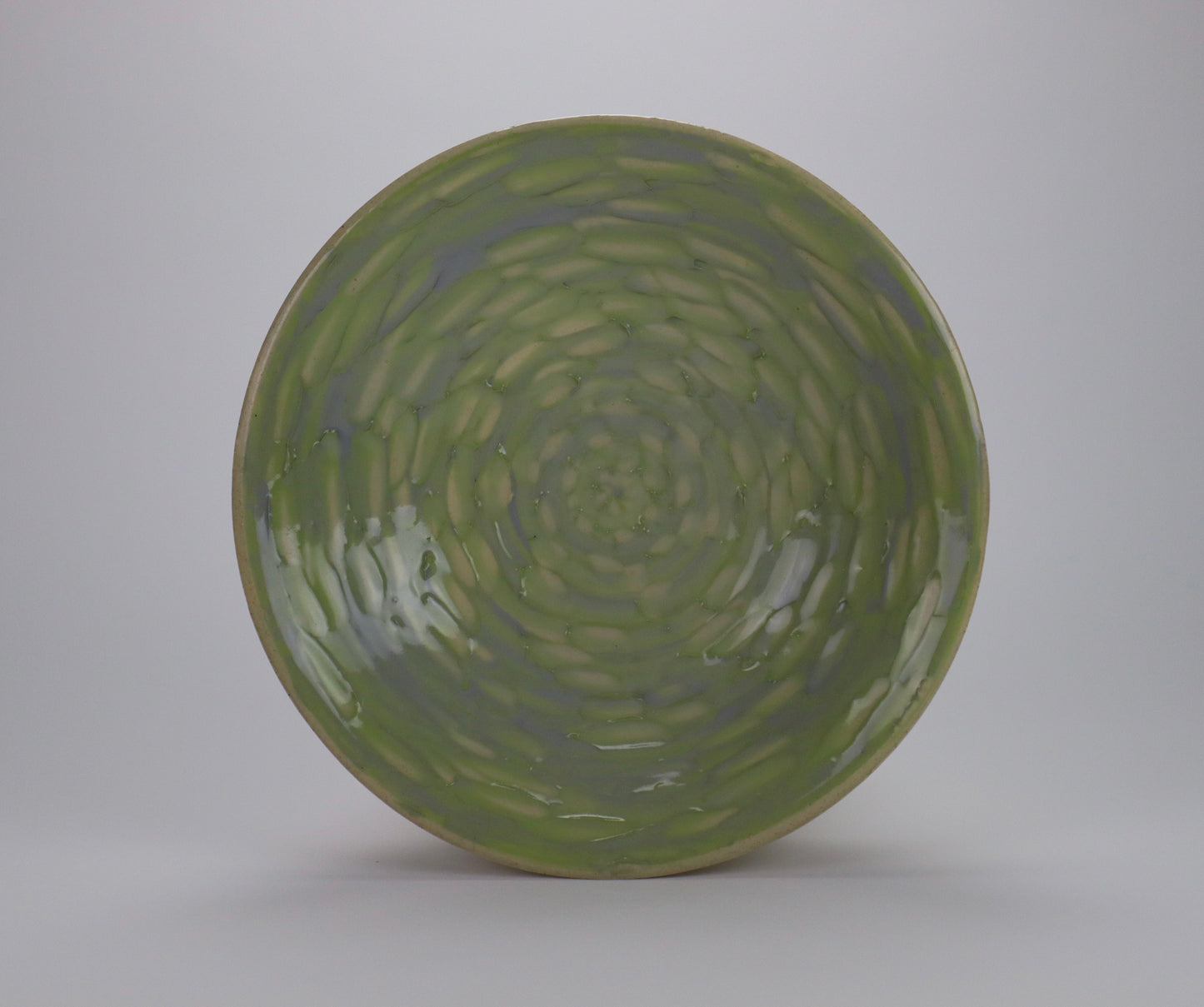 Green and Lavender Large Serving Platter