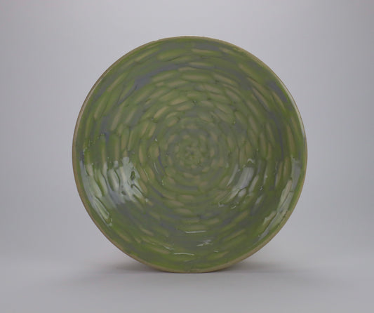 Green and Lavender Large Serving Platter