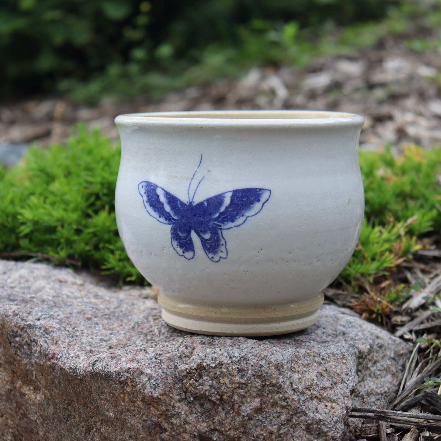White Butterfly Pot